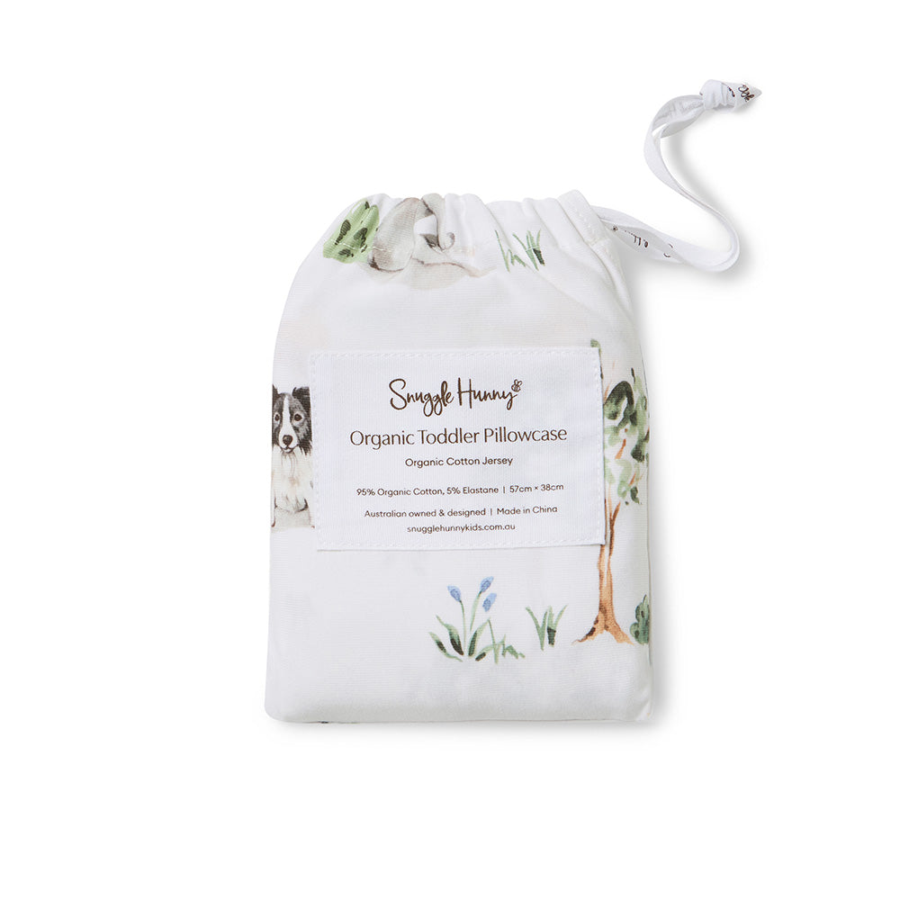 Dog Park Organic Cotton Toddler Pillowcase - View 5