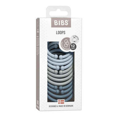 BIBS Loops (12 Pieces) - Baby Blue, Cloud, Petrol-Snuggle Hunny