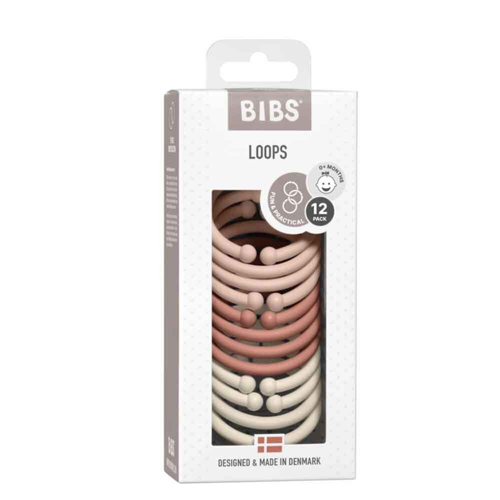 BIBS Loops (12 Pieces) - Blush, Woodchuck, Ivory - View 2