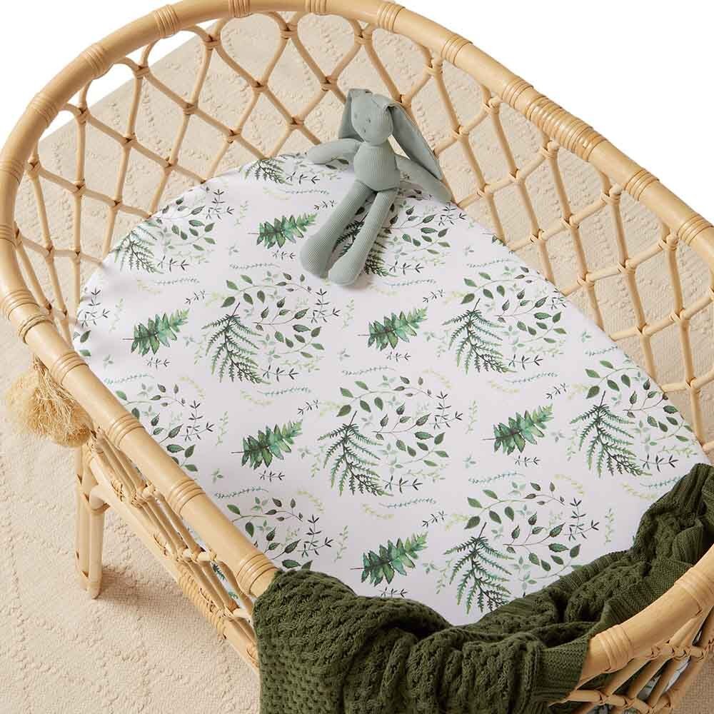 Enchanted Organic Bassinet Sheet / Change Pad Cover - View 1