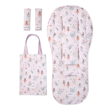 Fairy Dust Pram Liner & Strap Cover Set | Snuggle Hunny