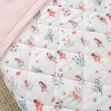 Fairy Garden Organic Cotton Cot Comforter | Snuggle Hunny