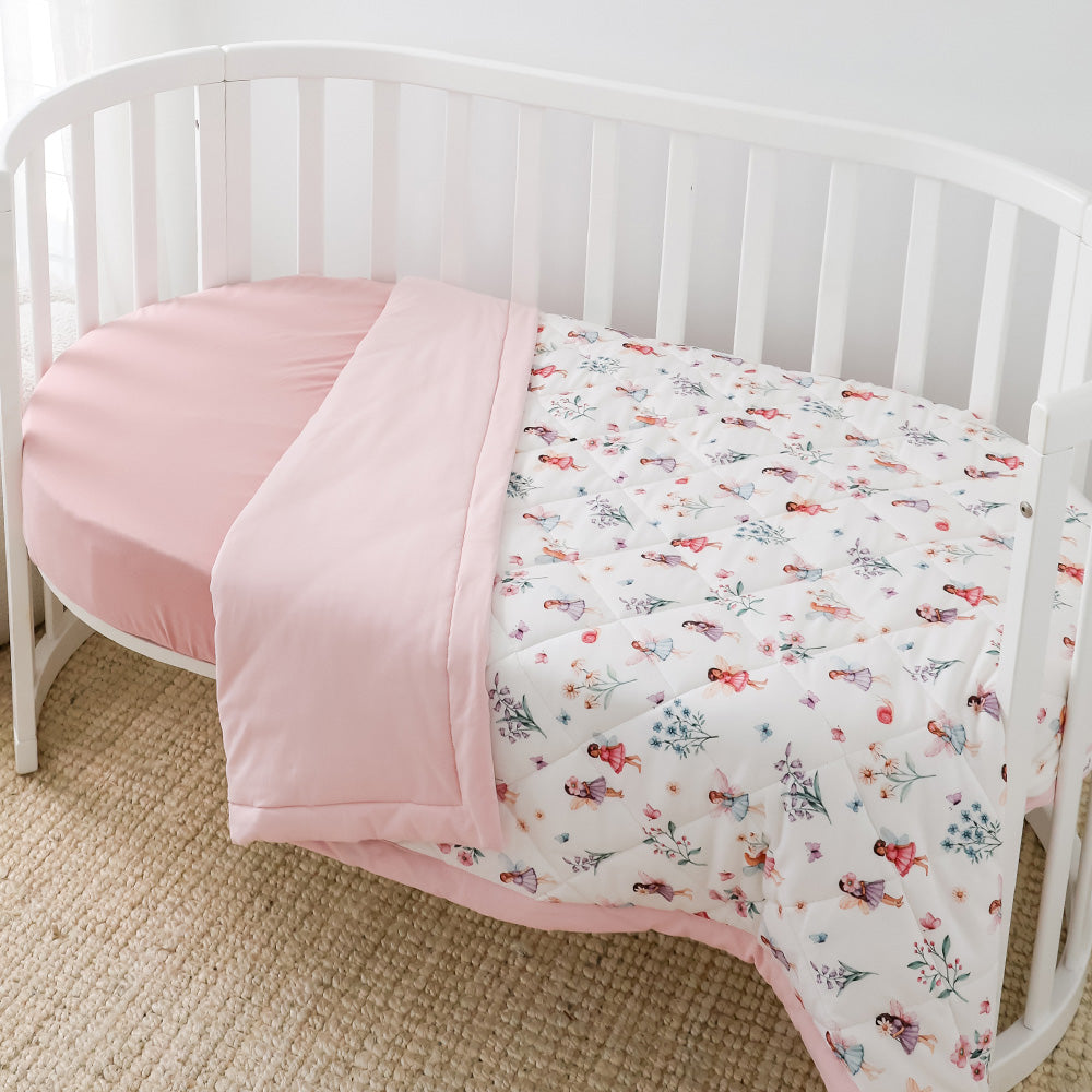 Fairy Garden Organic Cotton Cot Comforter - View 5