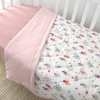 Fairy Garden Organic Cotton Cot Comforter | Snuggle Hunny