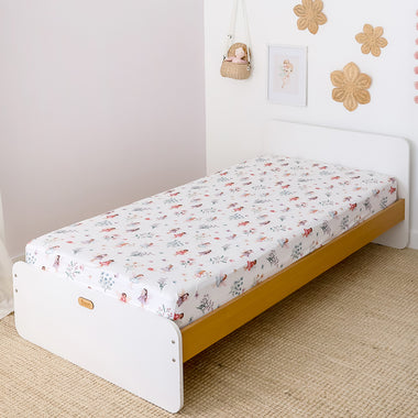 Fairy Garden Organic Cotton Fitted Sheet | Snuggle Hunny