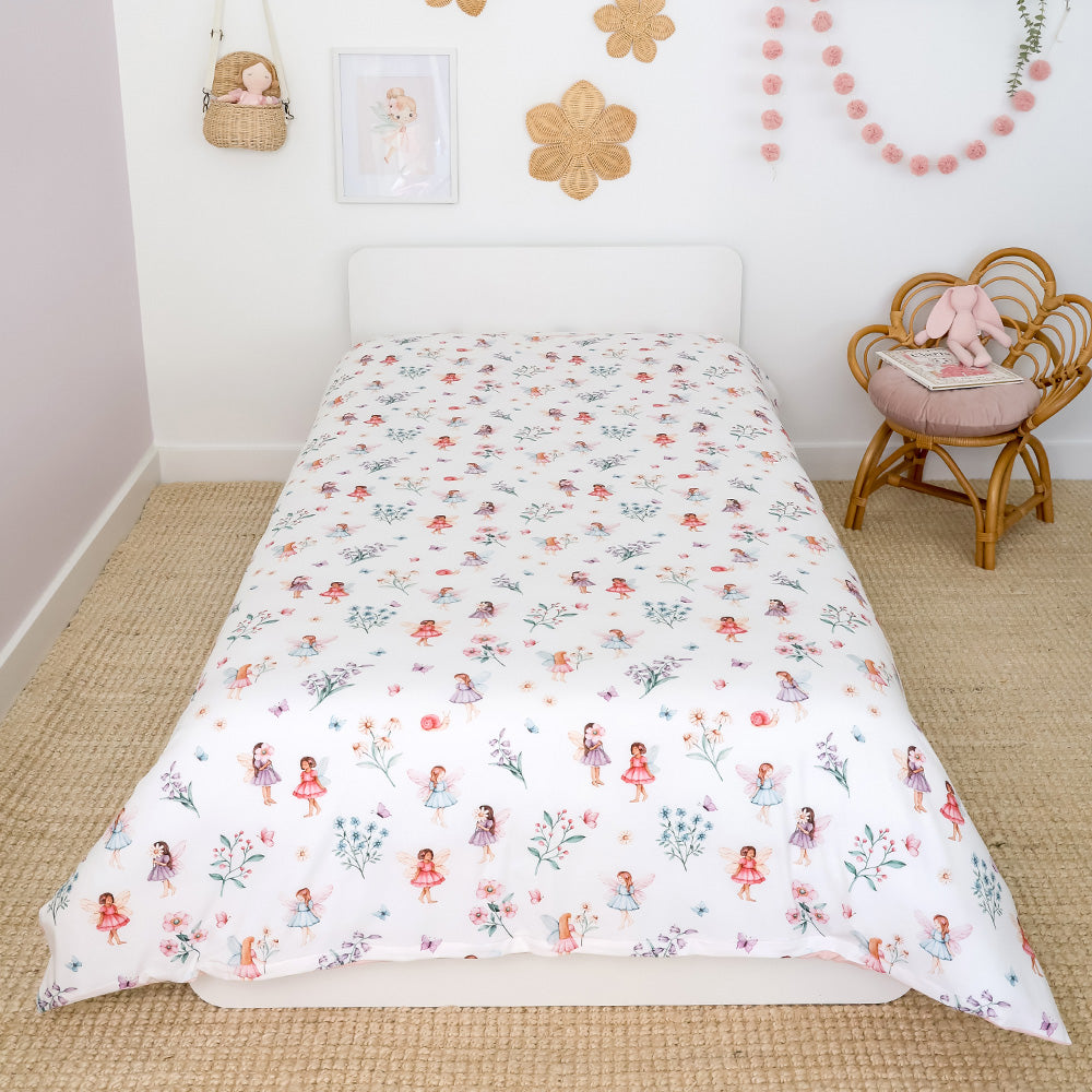 Fairy Garden Organic Cotton Quilt Cover - View 1