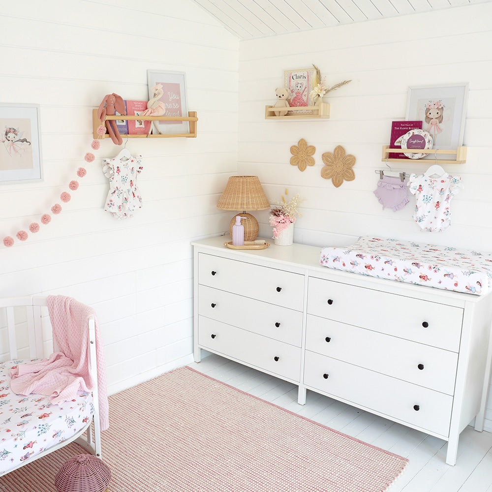 Fairy Garden Organic Bassinet Sheet / Change Pad Cover - View 4