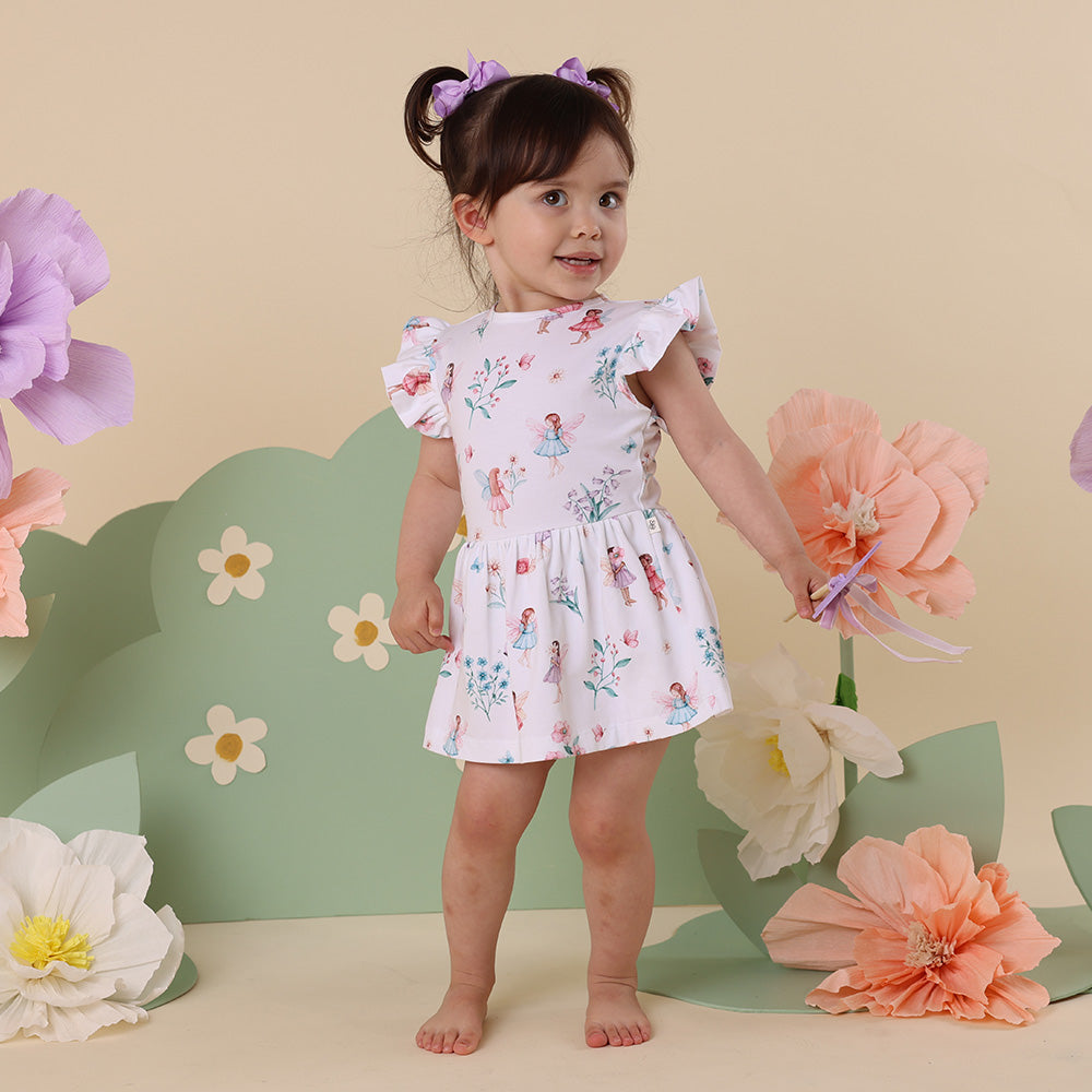 Fairy Garden Organic Baby & Toddler Dress | Snuggle Hunny