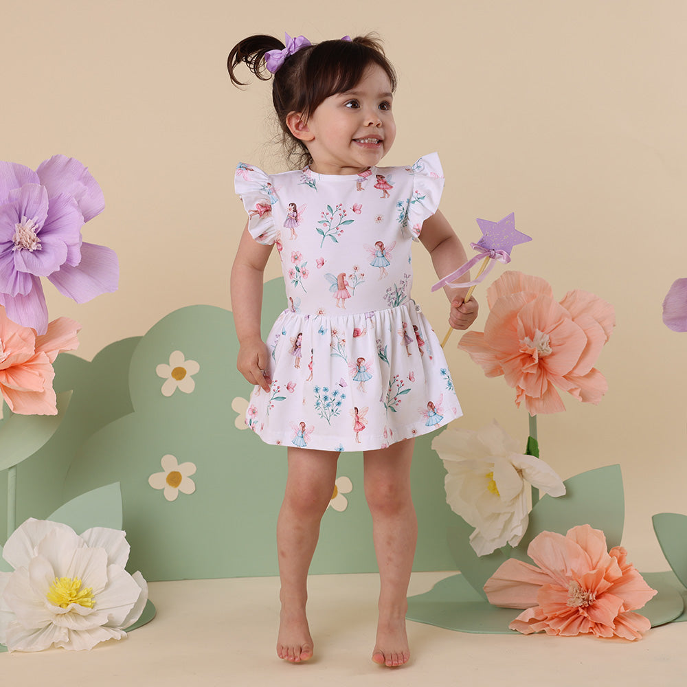 Fairy Garden Short Sleeve Organic Dress - View 6