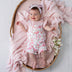 Flamingos Organic Snuggle Overall Shorts | Snuggle Hunny