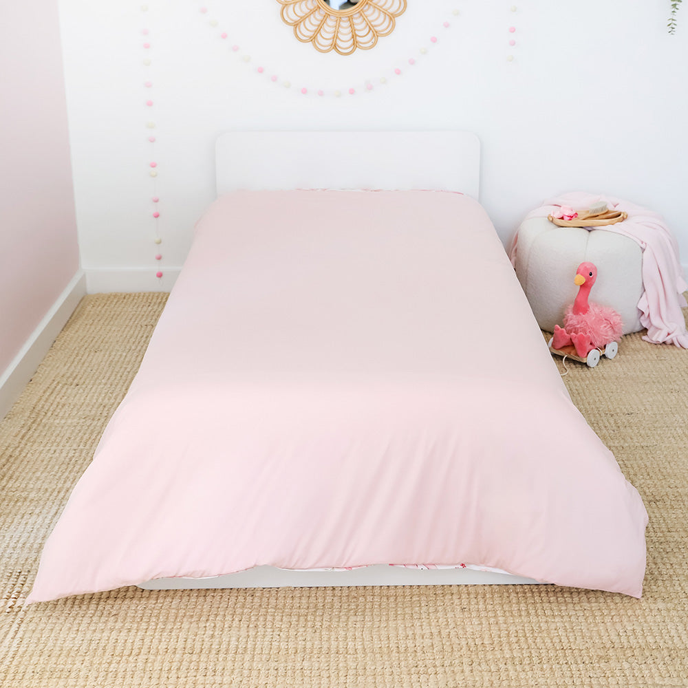 Flamingos Organic Cotton Quilt Cover - View 3