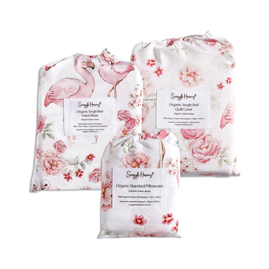Flamingos Single Bedding Set | Snuggle Hunny