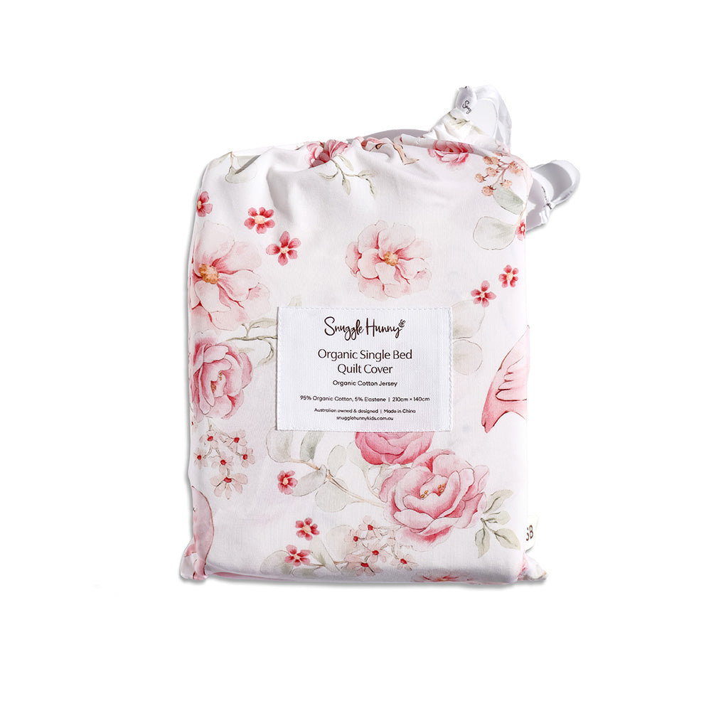 Flamingos Organic Cotton Quilt Cover - View 9