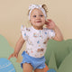 Flopsy Bunnies Short Sleeve Organic Bodysuit with Frill - Thumbnail 3