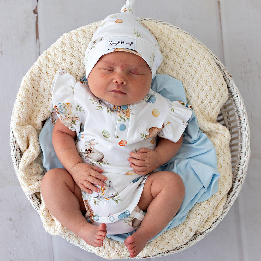 Flopsy Bunnies Short Sleeve Organic Bodysuit with Frill - View 6