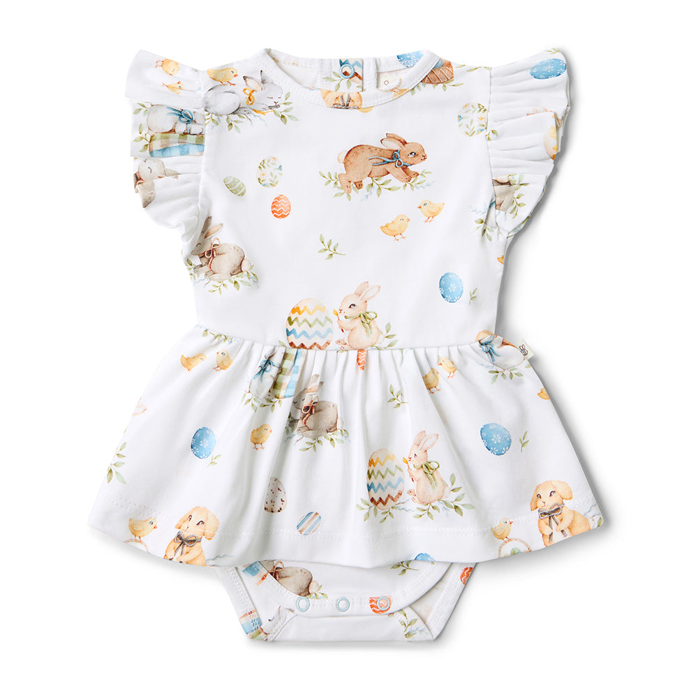 Flopsy Bunnies Short Sleeve Organic Dress - View 2
