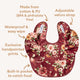 Floral Flutter Frill Snuggle Bib - Thumbnail 5