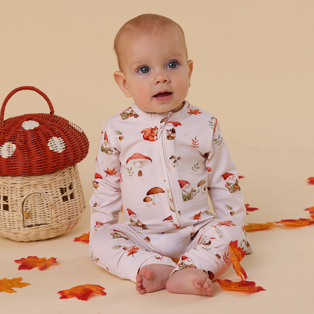 Gnomes Organic Snugglesuit Convertible Romper - View 7