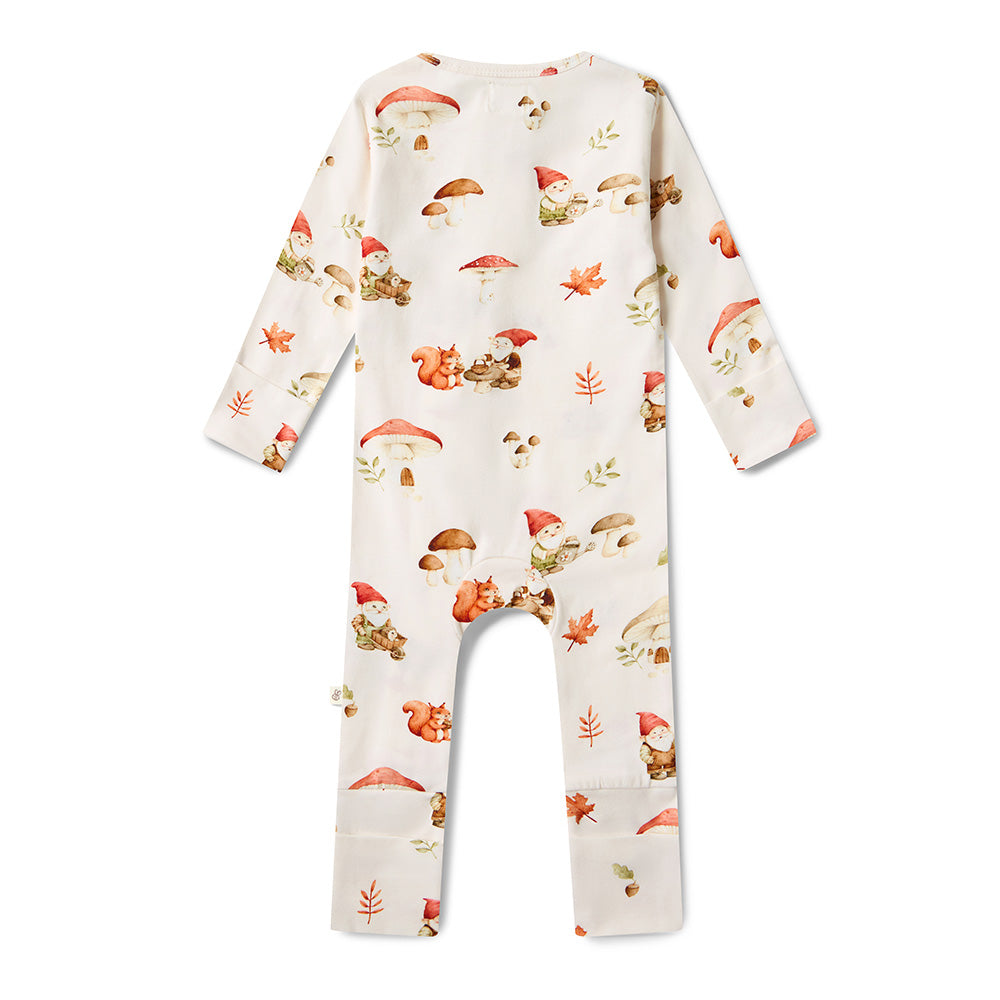 Gnomes Organic Snugglesuit Convertible Romper - View 9