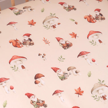 Gnomes Organic Fitted Cot Sheet | Snuggle Hunny