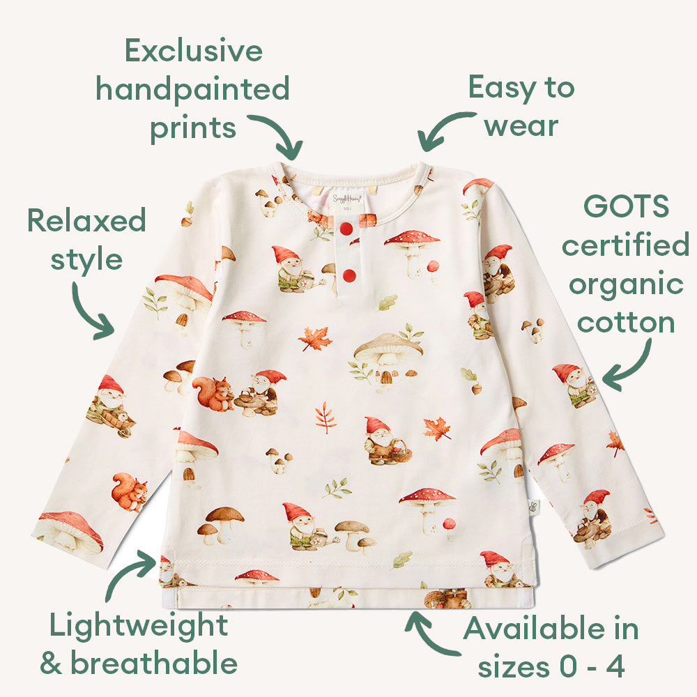 Gnomes Organic Long Sleeve Top - View 5
