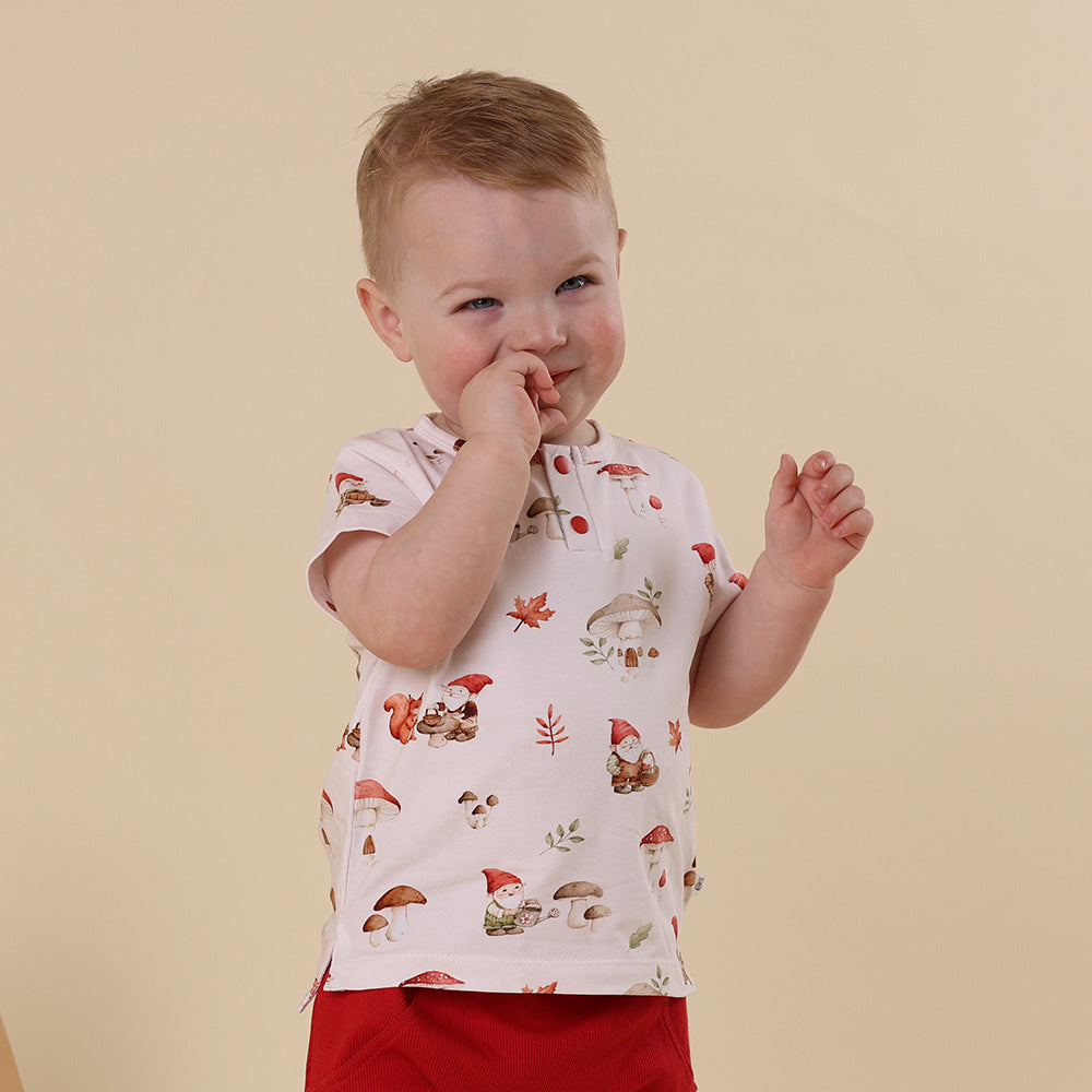 Gnomes Organic Short Sleeve Top - View 3