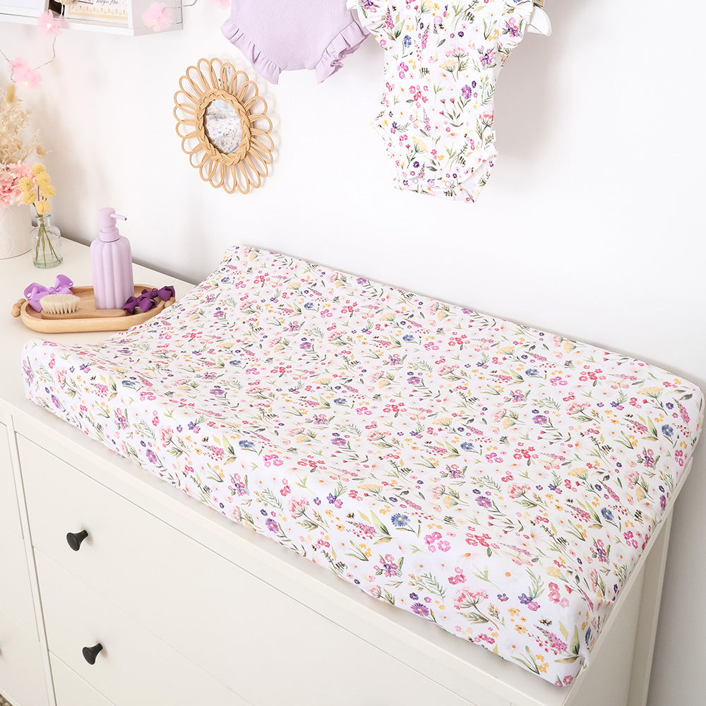 Gracie Organic Bassinet Sheet / Change Pad Cover - View 6