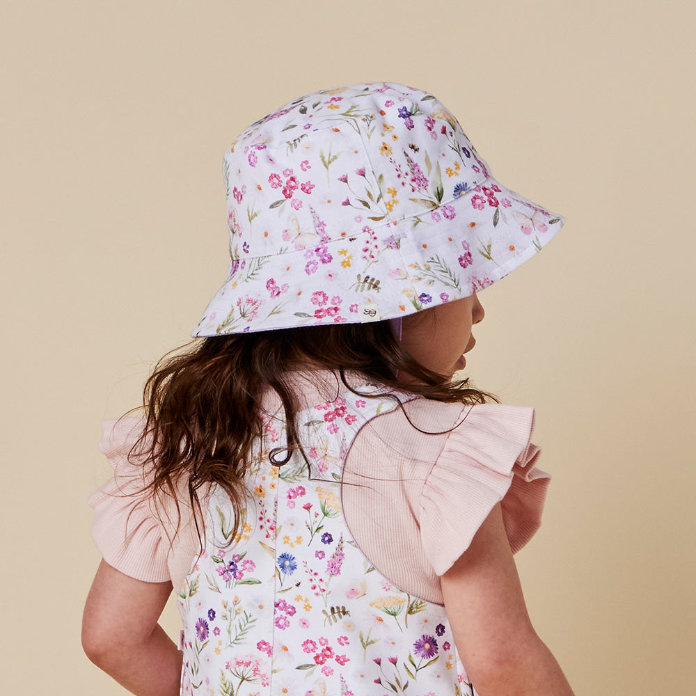 Gracie Reversible Cotton Bucket Hat - View 9