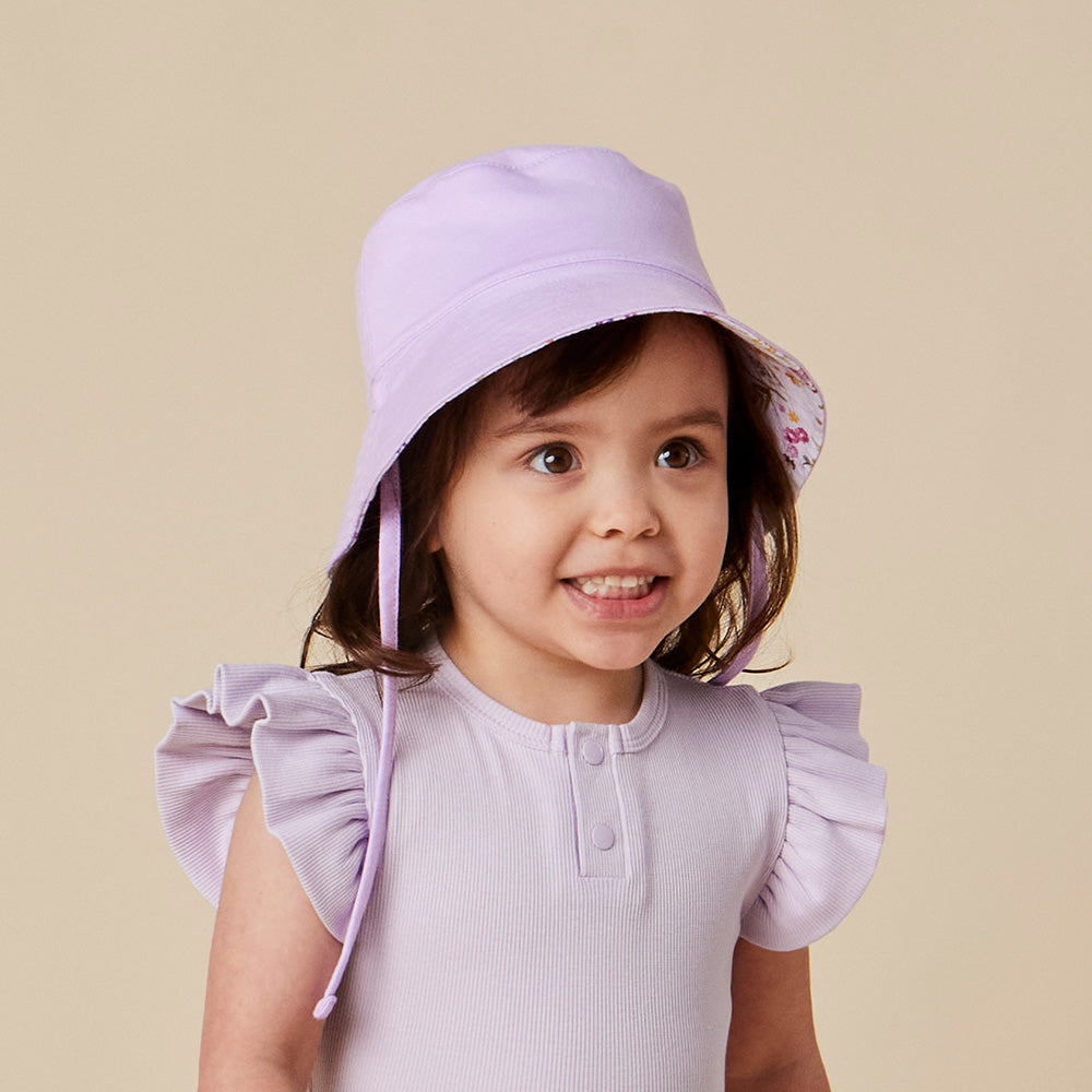 Gracie Reversible Cotton Bucket Hat - View 3