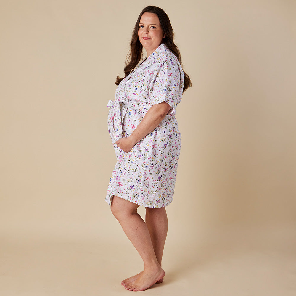 Gracie Organic Maternity Robe - View 9