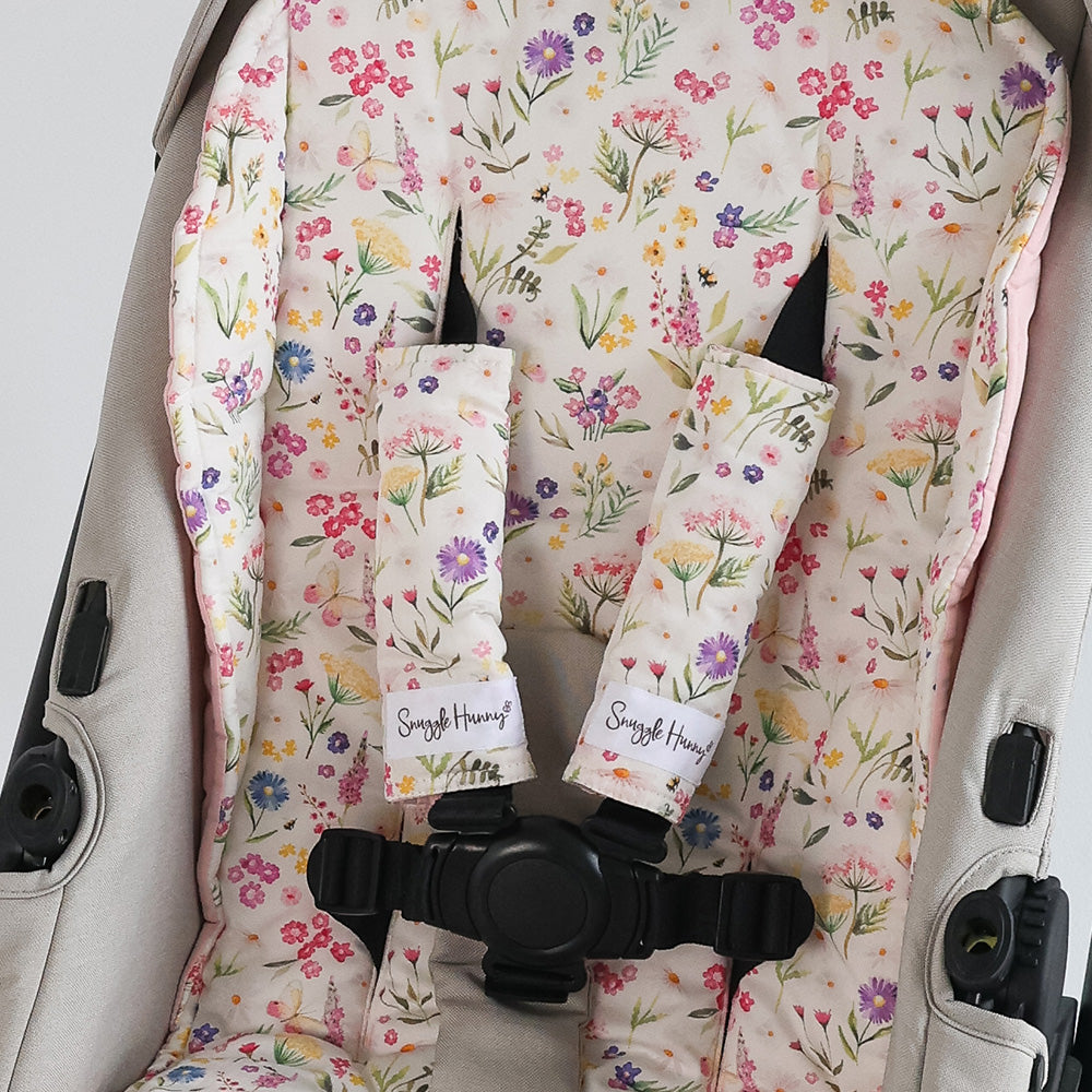 Bundle - Gracie Pram Liner & Strap Cover Set - View 3