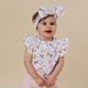 Gracie Short Sleeve Organic Bodysuit with Frill - Thumbnail 7