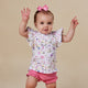 Gracie Organic Short Sleeve Top with Frill - Thumbnail 1