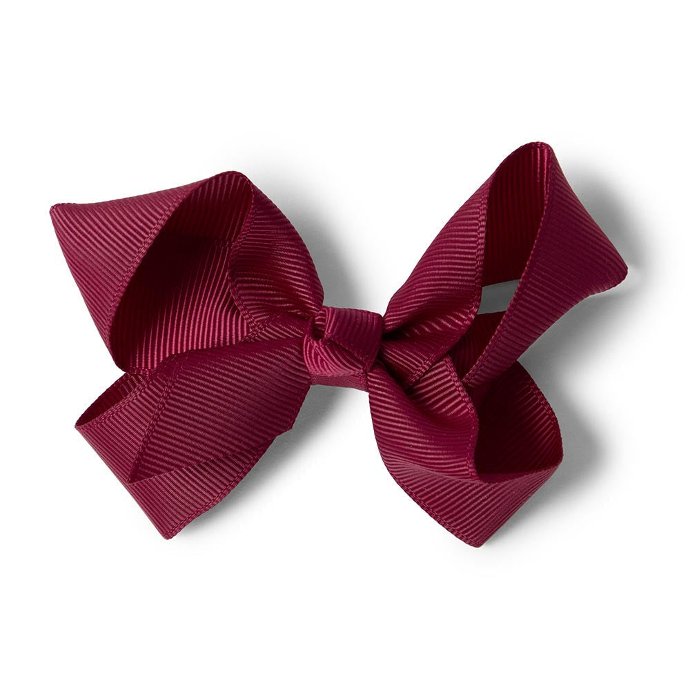 Burgundy Bow Hair Clip - View 2