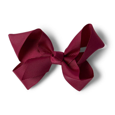 Burgundy Bow Hair Clip-Snuggle Hunny