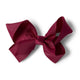 Burgundy Bow Hair Clip - Thumbnail 2