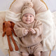 Hazelnut Organic Cotton Knit Shorts - Thumbnail 3