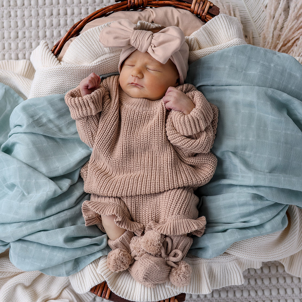 Hazelnut Organic Cotton Knit Bloomers - View 5