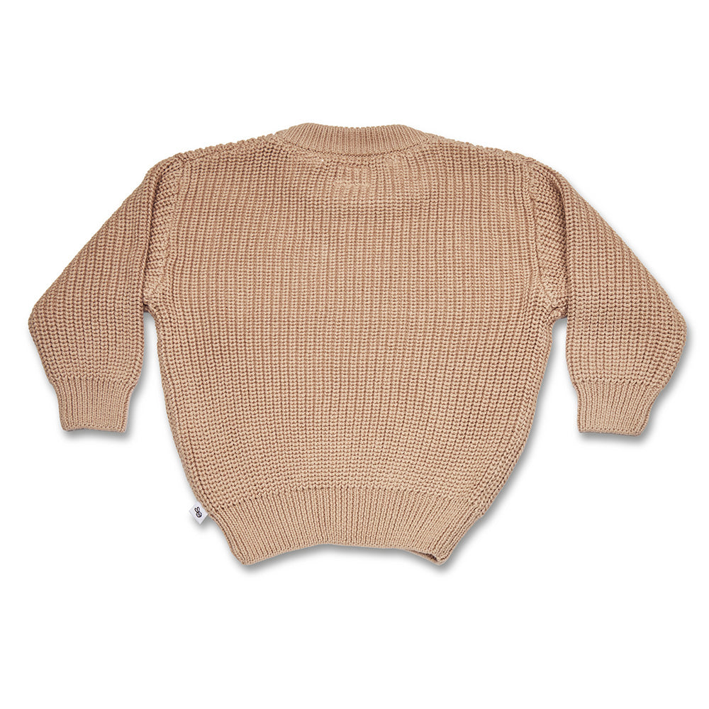 Hazelnut Oversized Cotton Knit Jumper - View 21