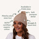 Hazelnut Organic Adult Knit Beanie - Thumbnail 4