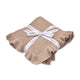 Hazelnut Ruffle Knit Organic Baby Blanket - Thumbnail 2
