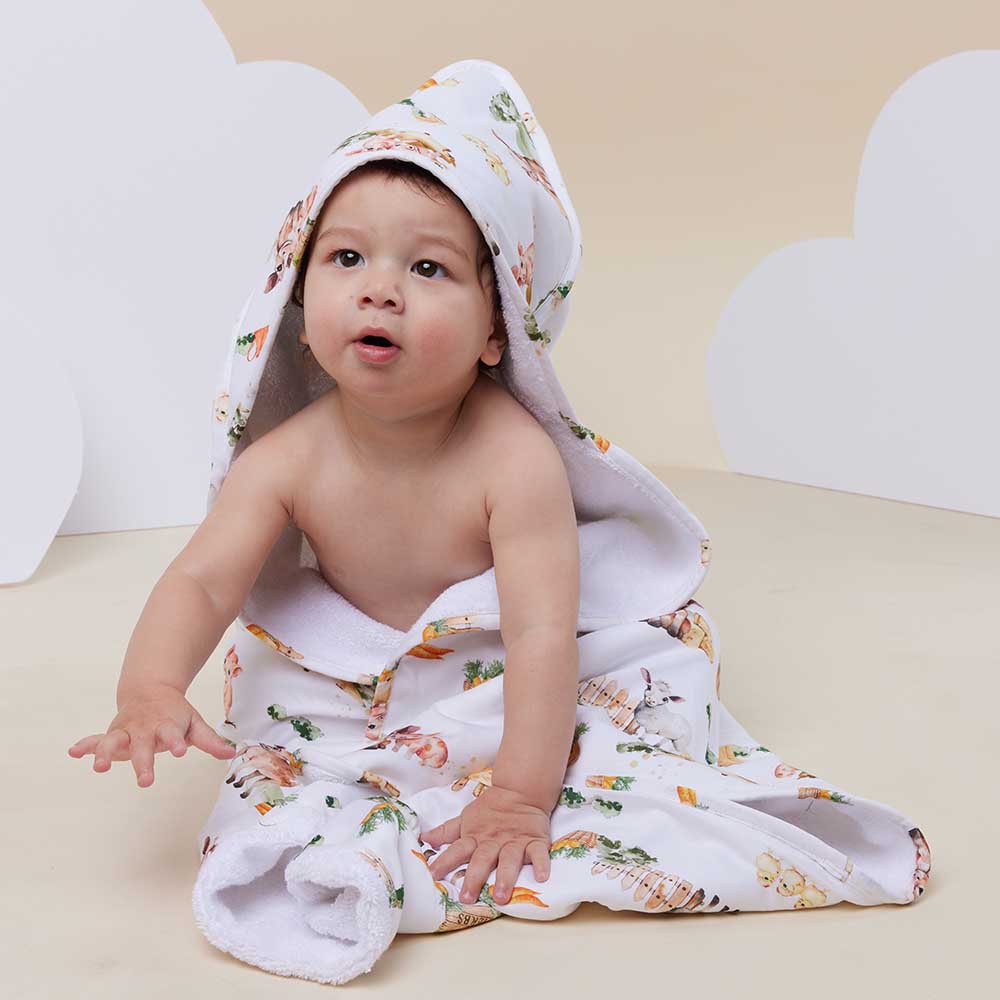 Farm Organic Hooded Baby Towel - View 3