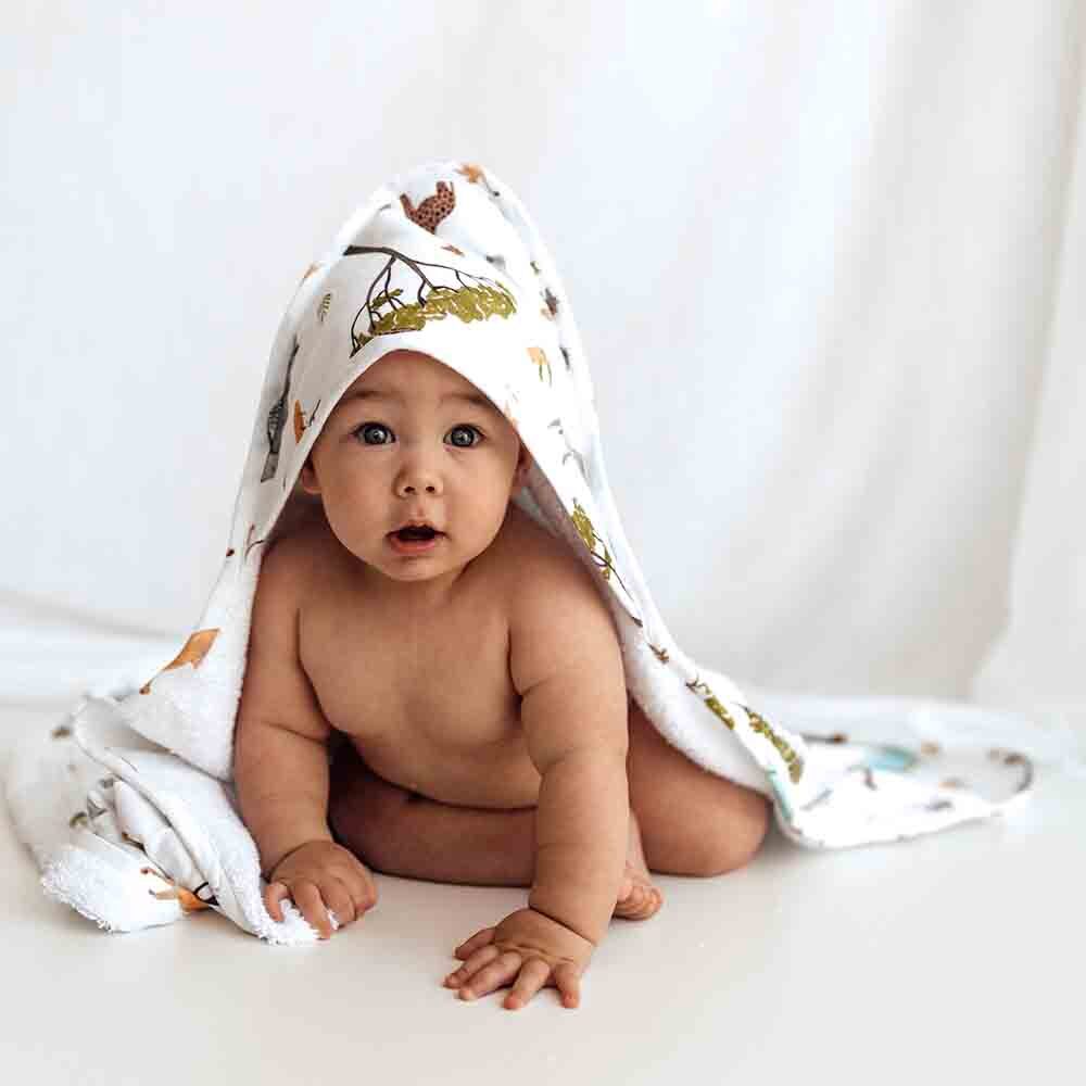 Safari Organic Hooded Baby Towel - View 7