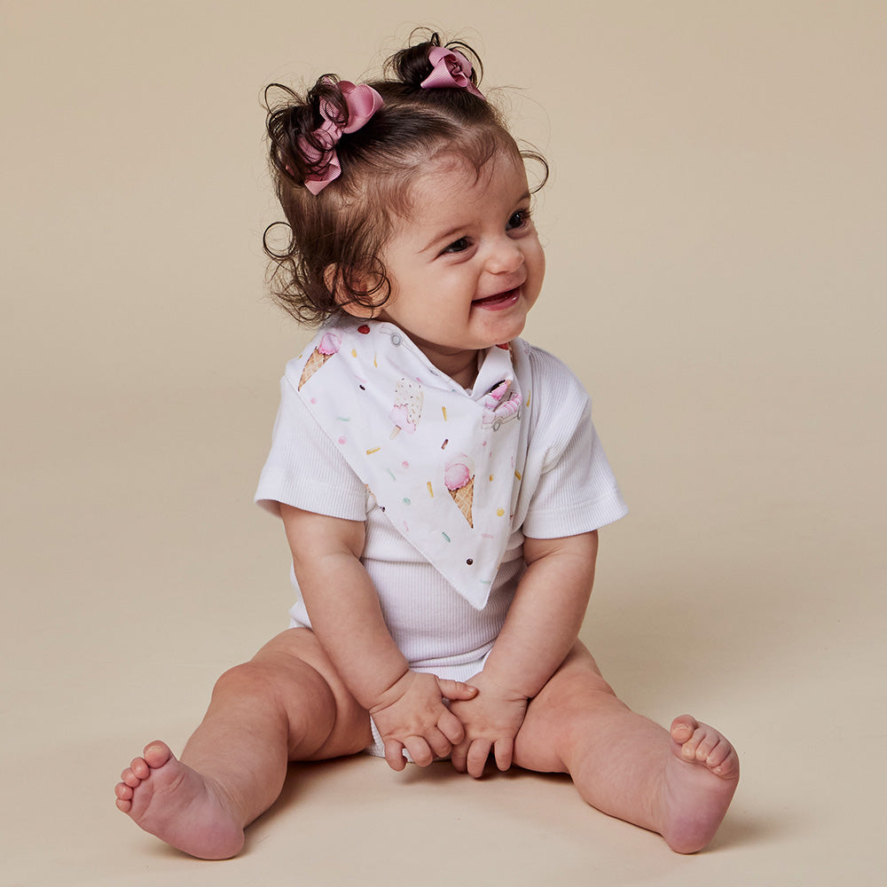 Ice Creams Organic Dribble Bib - View 5