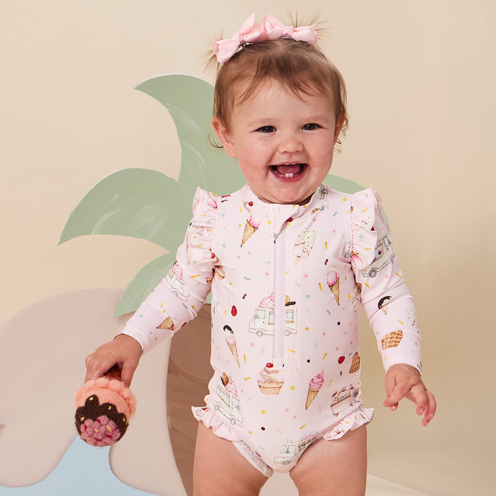 Ice Creams Frill Swimsuit - View 3
