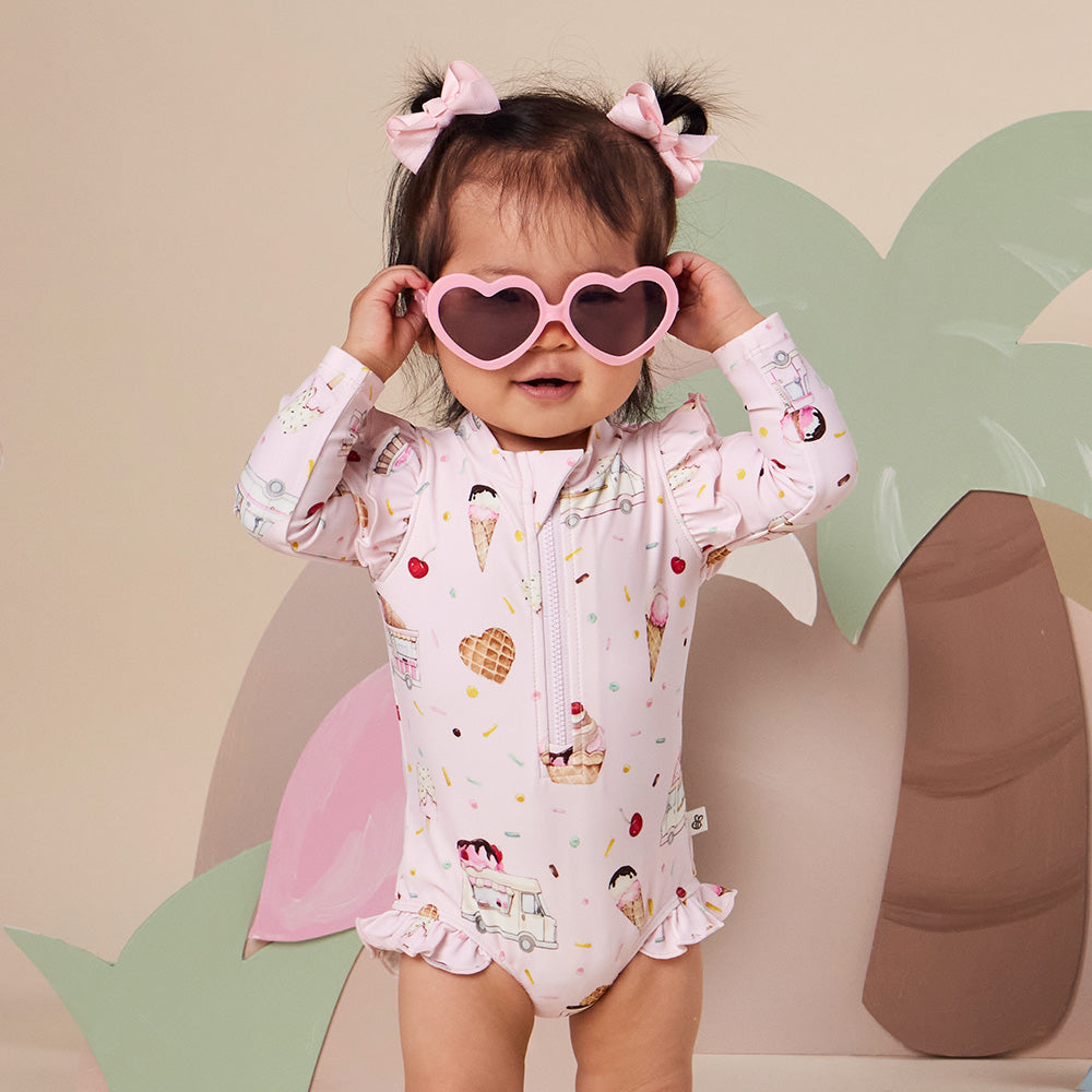 Ice Creams Frill Swimsuit - View 1