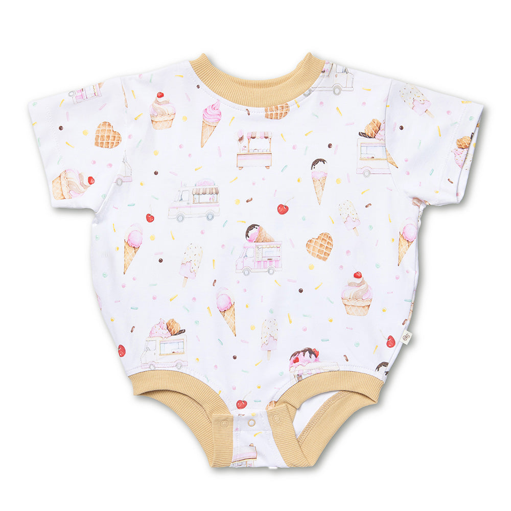 Ice Creams Organic Oversized Romper - View 2