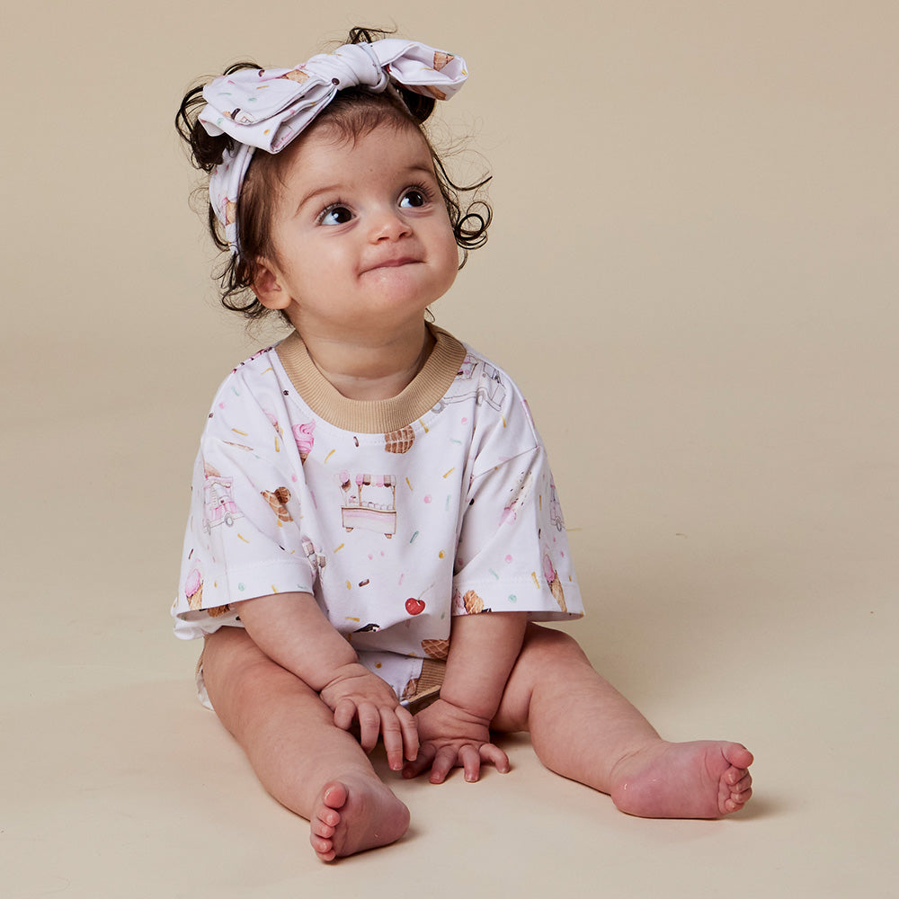 Ice Creams Organic Oversized Romper - View 14