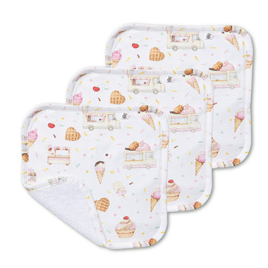 Ice Creams Organic Wash Cloths - 3 Pack | Snuggle Hunny