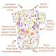 Isla Short Sleeve Organic Kimono Bodysuit - Thumbnail 5